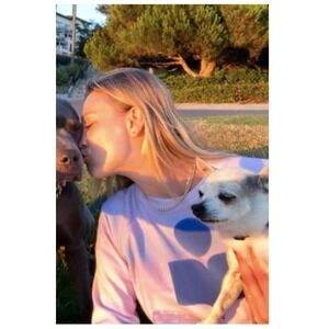 Isabel Marant Etoile Milly Sweatshirt Kaley Cuoco Off-duty Blue French 34 US 2